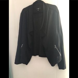Short black cardigan